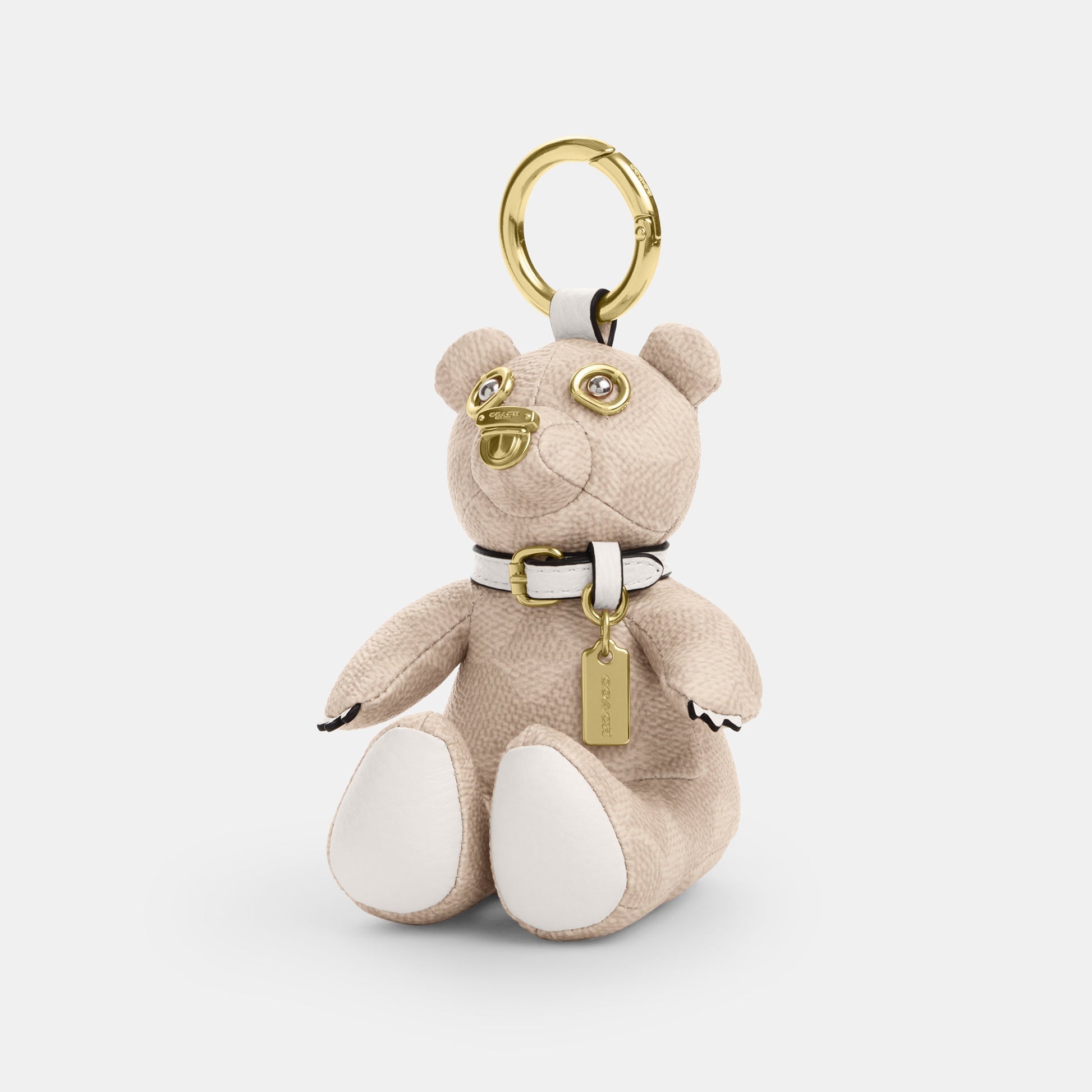CZ195-Collectible Bear In Signature Canvas-Im/Sand/Chalk