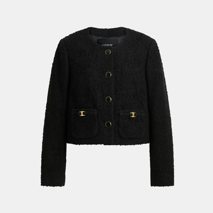 CZ726-Heritage C Boucle Jacket-Black