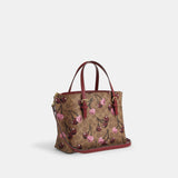 CZ772-Mollie Tote Bag 25 In Signature Canvas With Cherry Print-IM/Tan Multi