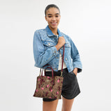 CZ772-Mollie Tote Bag 25 In Signature Canvas With Cherry Print-IM/Tan Multi