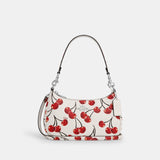 CZ774-Teri Shoulder Bag With Cherry Print-SV/Chalk Multi