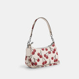 CZ774-Teri Shoulder Bag With Cherry Print-SV/Chalk Multi