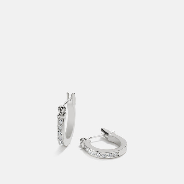 Pave Signature Huggie Earrings