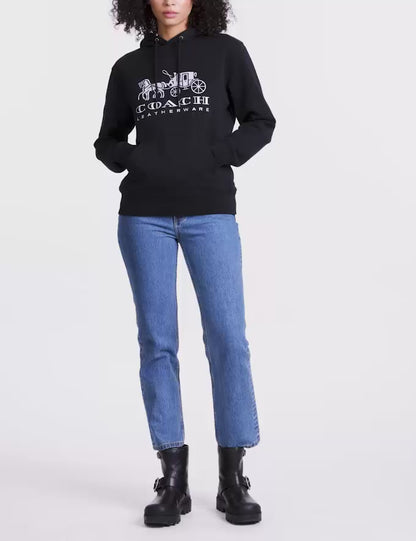 Horse And Carriage Hoodie In Organic Cotton
