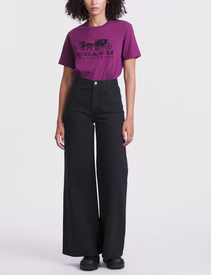 Horse And Carriage T-Shirt In Organic Cotton