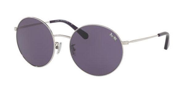 Coach thin hot sale metal round sunglasses