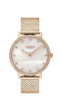 14503827-Coach Perry, Ionic Plated Black Steel Women'S Watch-Carnation Gold Mother Of Pearl