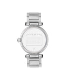 14503834-Coach Perry, Ionic Plated Black Steel Women'S Watch-Silver