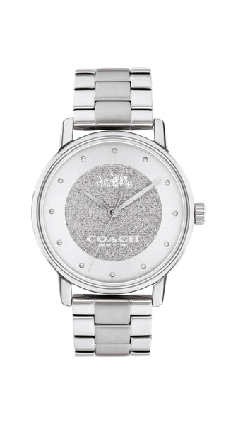 Coach women's silver watches online