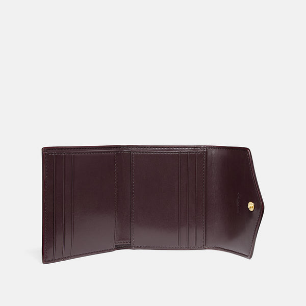 Small Wallet In Colorblock Signature Canvas