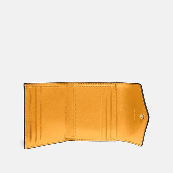 Small Wallet In Colorblock Signature Canvas
