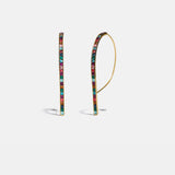 COACH-Legacy Rainbow Rounded Bar Drop Earrings-3192-GDRGQ