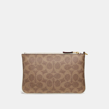Colorblock Coated Canvas Signature Small Wristlet - COACH Saudi Arabia Official Site