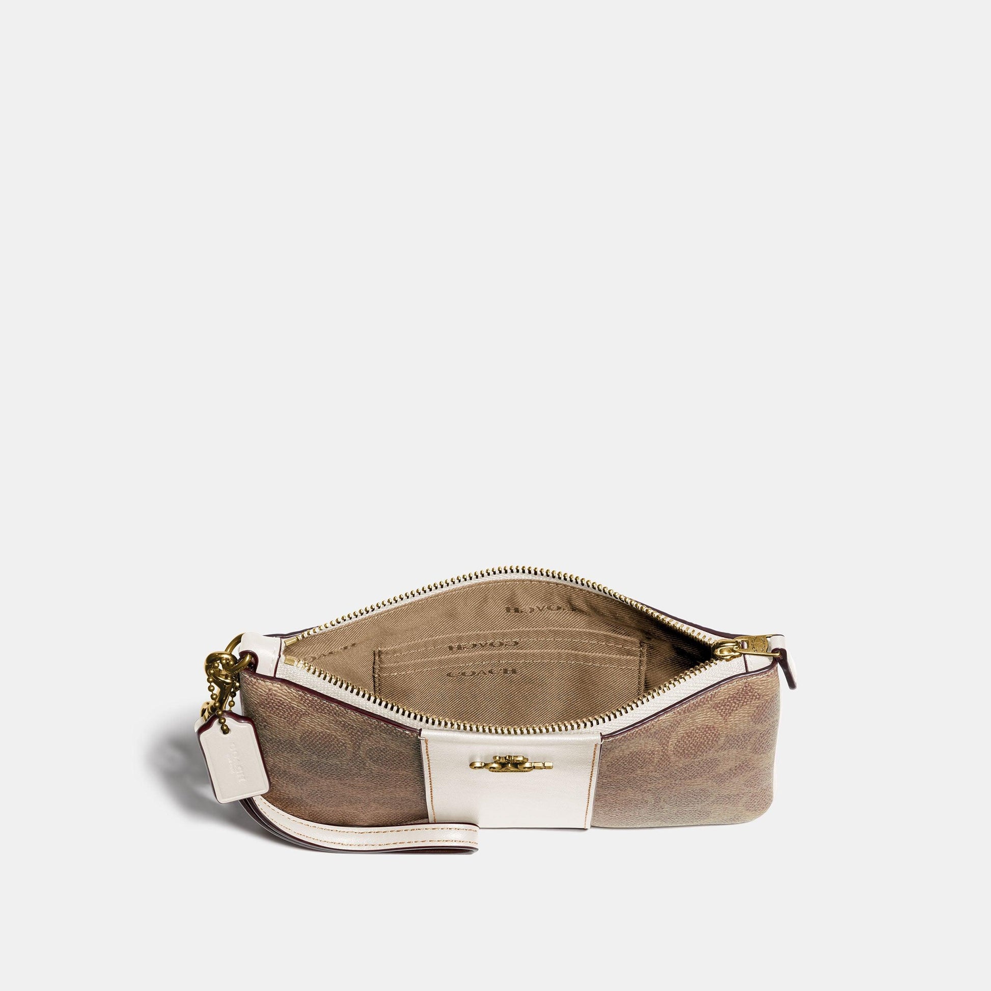 Colorblock Coated Canvas Signature Small Wristlet - COACH Saudi Arabia Official Site