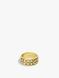 Quilted C Band Ring-341908GLD-Golden Shadow