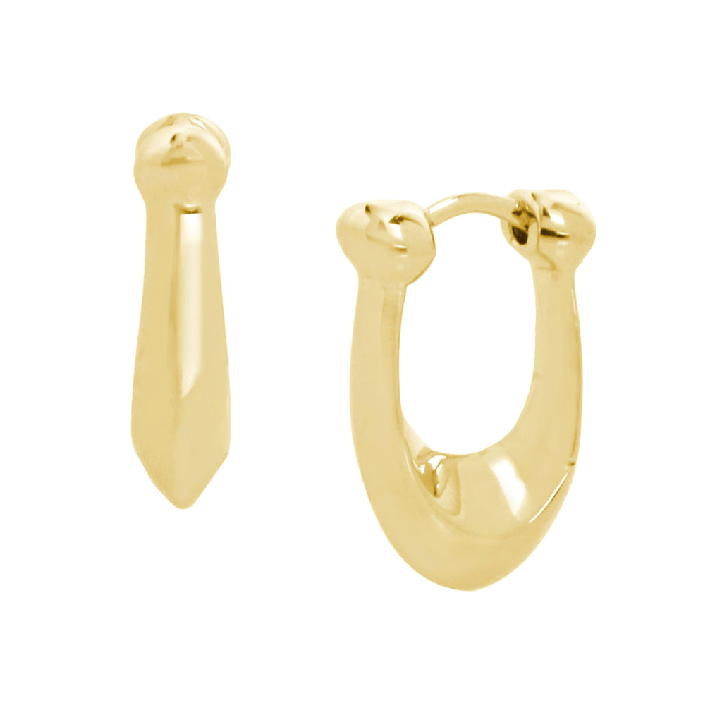 Signature C Huggie Earrings-351447GLD-Shiny Gold
