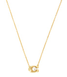 Pearl Signature Pendant Necklace-37341916Gld-Gold