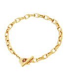 376745gld-signature link bracelet-gold