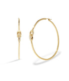 398583gld-signature c hoop earrings-gold