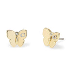 Signature Butterfly Stud Earrings-423839GLD-Shiny Gold