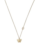 Butterfly Pendant Necklace-425022GLD-Crystal/Rhodium