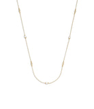 437814gld-pearl station necklace-pearl