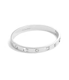 440616rho-signature stone bangle bracelet-rhodium