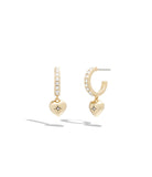 Iconic Heart Huggie Earrings-448322GLD-Shiny Gold