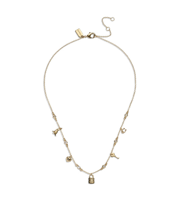 Iconic Mini Charm Bib Necklace