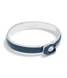 Signature Tabby Bangle Bracelet-448361RHO-Blue/Rhodium