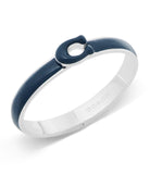 Signature Tabby Bangle Bracelet-448361RHO-Blue/Rhodium