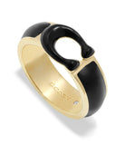 Signature Tabby Band Ring-448365GLD-Black/Gold