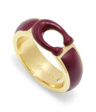 Signature Tabby Band Ring-448365GLD-Red/Gold