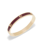 Signature Enamel Bangle Bracelet-448374GLD-Red/Gold