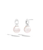 Signature Bead Drop Earrings-448394RHO-Pink/Rhodium