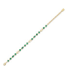 Signature Gem Bracelet-450357GLD-Green/Gold