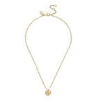 Iconic Heart Pendant Necklace-451072GLD-Shiny Gold