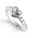 Stone Heart Cocktail Ring-37460492Rho-Crystal