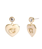 Signature Heart Drop Boxed Earrings-37463845Gld-Chalk