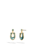 Faceted C stationed small drop-416158GLD-Blue/Gold