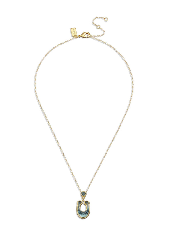 Faceted C short pendant