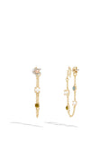 Front back swag earring-426152GLD-Multi/Gold
