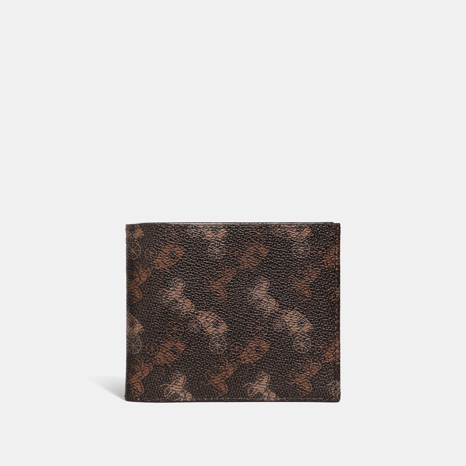 Double Billfold Wallet With Horse And Carriage Print - COACH Saudi Arabia Official Site