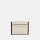 Refined Card Case In Horse And Carriage Coated Canvas