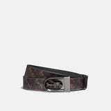 COACH-Horse And Carriage Buckle Cut-To-Size Reversible Belt With Horse And Carriage Print-4921-a7u