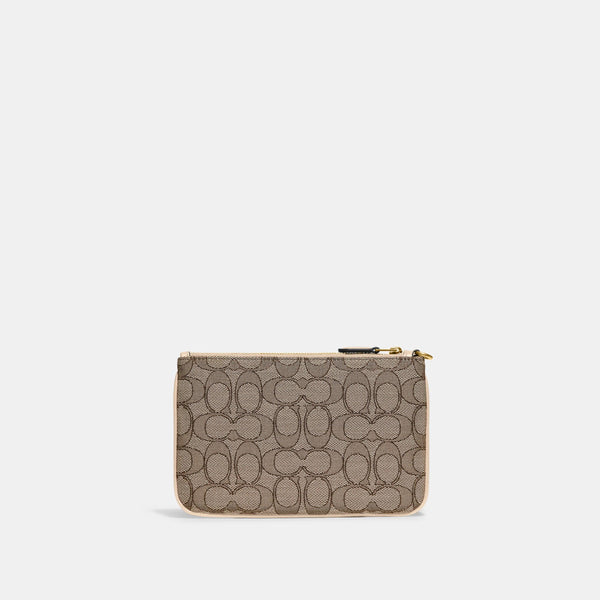 Boxed Small Wristlet In Signature Jacquard