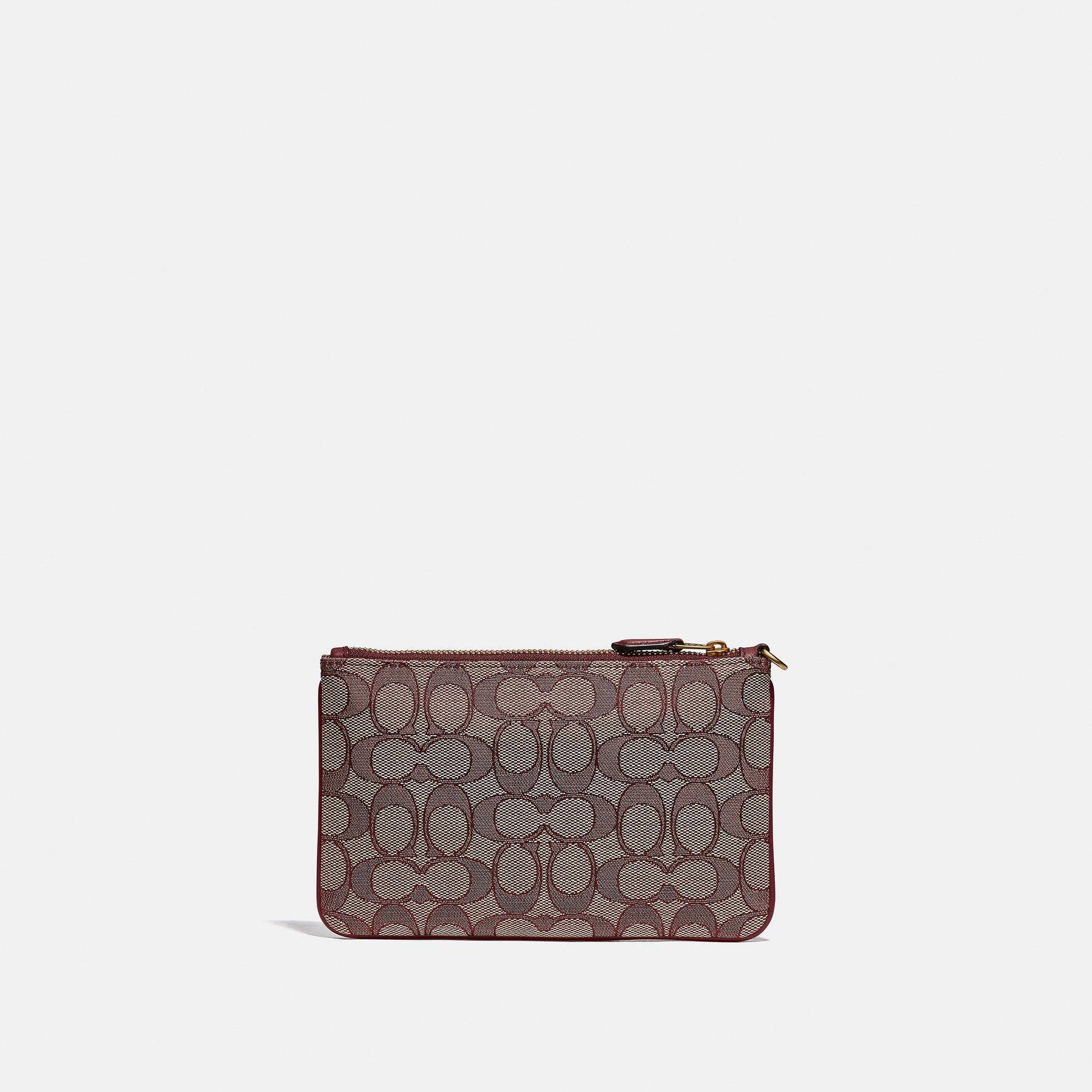 Boxed Small Wristlet In Signature Jacquard - COACH Saudi Arabia Official Site