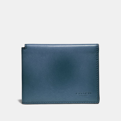 COACH-Tridold Id Wallet In Hand Dyed Sport Calf-66850-den