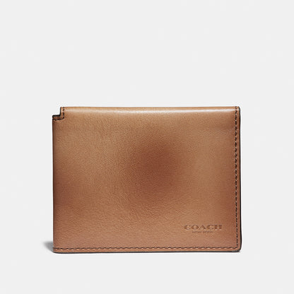 COACH-Tridold Id Wallet In Hand Dyed Sport Calf-66850-lqd