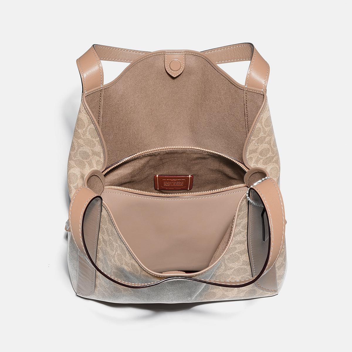 Coated Canvas Signature Hadley Hobo